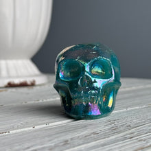 Titanium Aura Quartz Skull Carving Specimen (TA01)