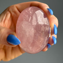 Rose Quartz Palm Stone specimen