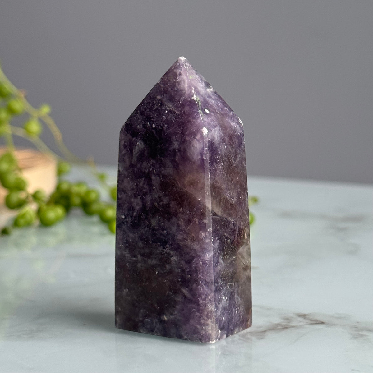 Lepidolite Tower Crystal Specimen – Wholehearted Crystal Creations