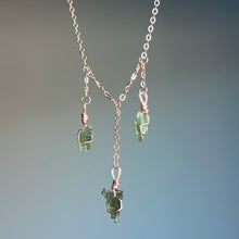 Moldavite Gemdropz wire wrapped Necklace