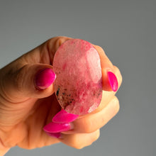 Rhodonite & Quartz Mini Palm Stone Crystal Specimen (R18)