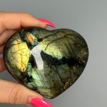 Labradorite Heart Carving Crystal Specimen