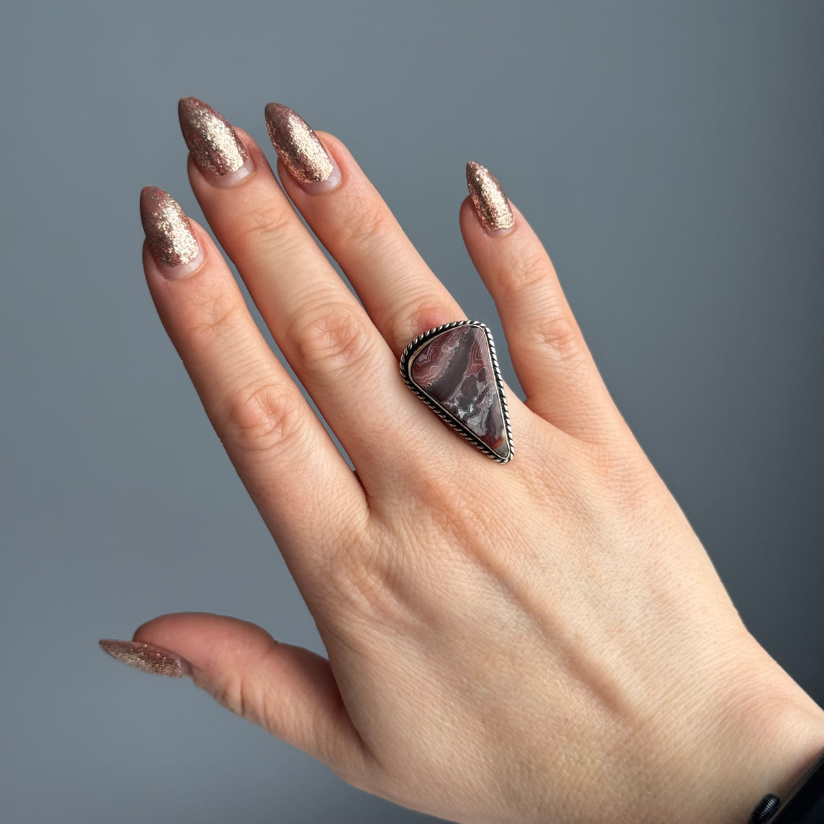 Mexican Lace Agate Crystal Ring – Wholehearted Crystal Creations