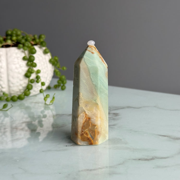 Sky Blue Quartz Tower Specimen