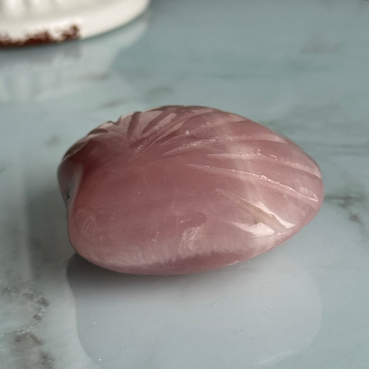 Rose Quartz Seashell Carving Crystal Specimen – Wholehearted Crystal Creations