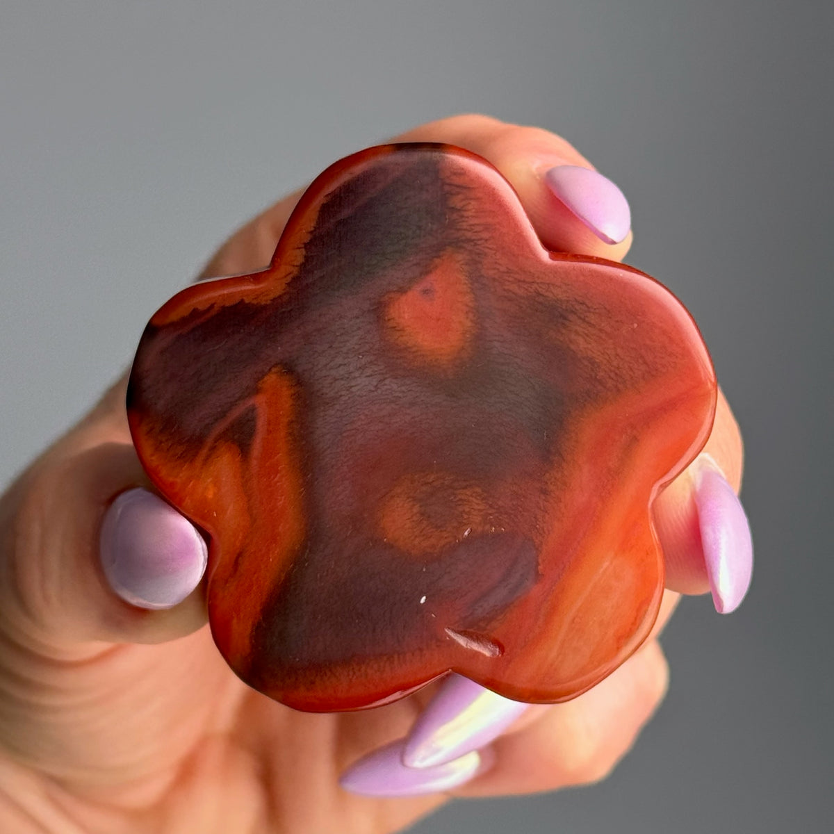 Carnelian Flower Carving Crystal Specimen – Wholehearted Crystal Creations