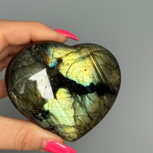 Labradorite Heart Carving Crystal Specimen