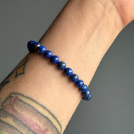 Lapis Lazuli Beaded Stretch Bracelet – Wholehearted Crystal Creations