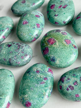 Ruby in Fuchsite Palm Stone Specimen