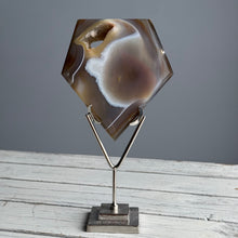 Agate Druzy Diamond Specimen on Stand (10)