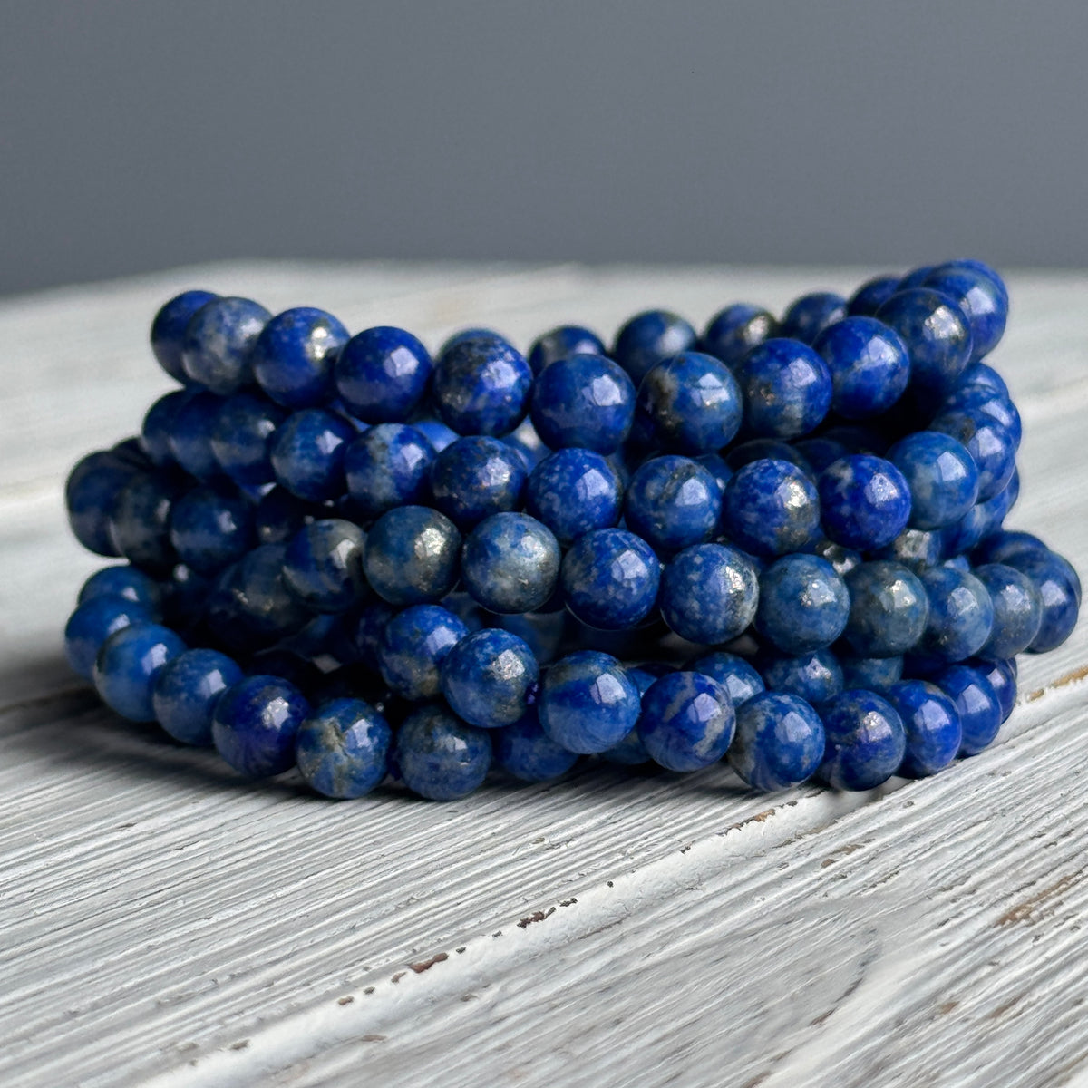 Lapis Lazuli Beaded Stretch Bracelet – Wholehearted Crystal Creations