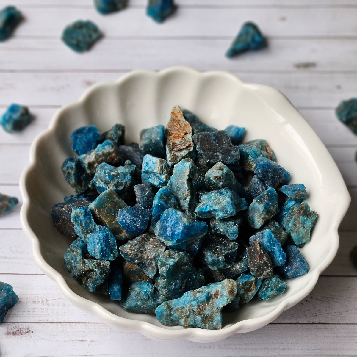 Raw Blue Apatite Pocket Stone Specimen Small – Wholehearted Crystal Creations