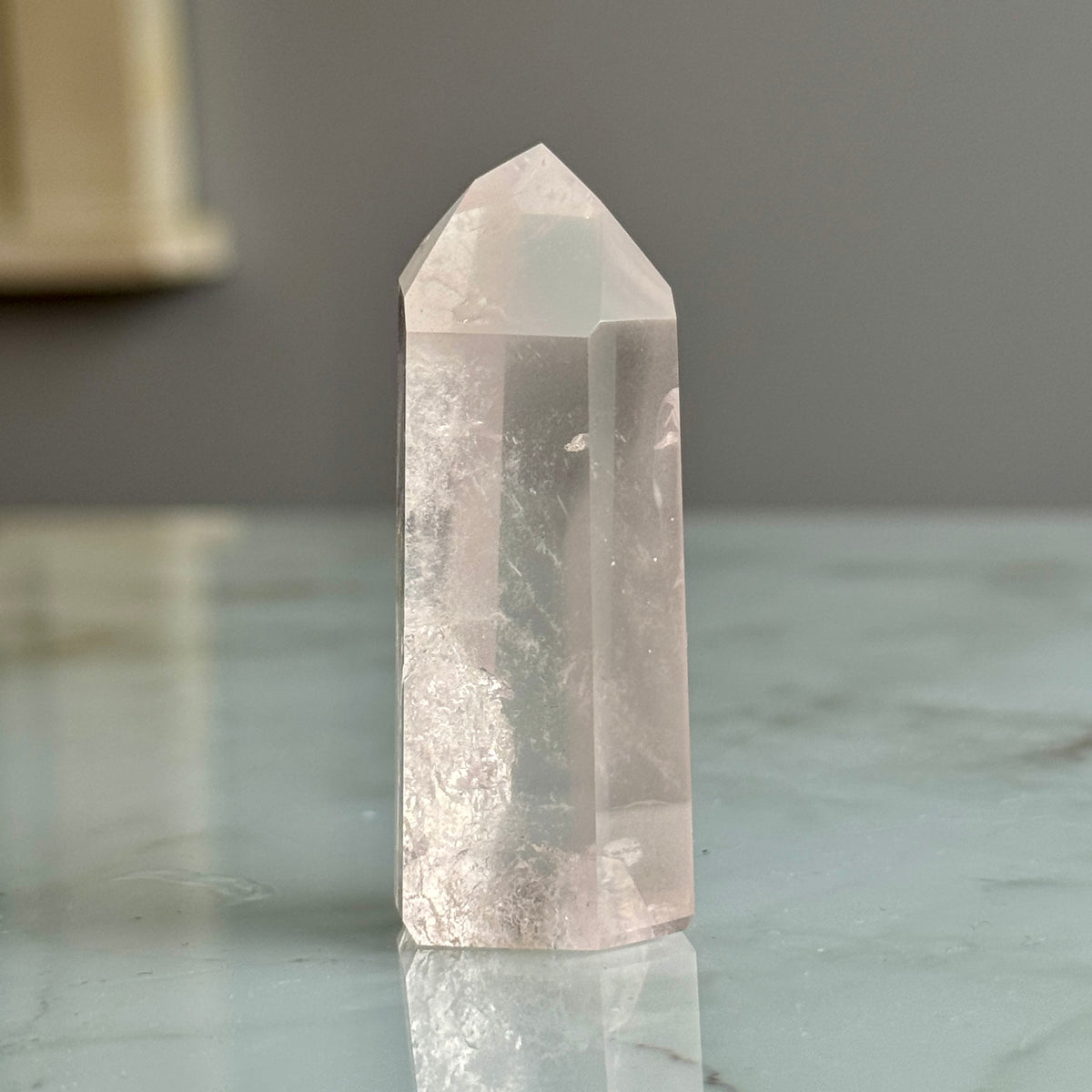 Pink Lithium Quartz (Rare) Crystal Tower Specimen PLQ#3 – Wholehearted Crystal Creations