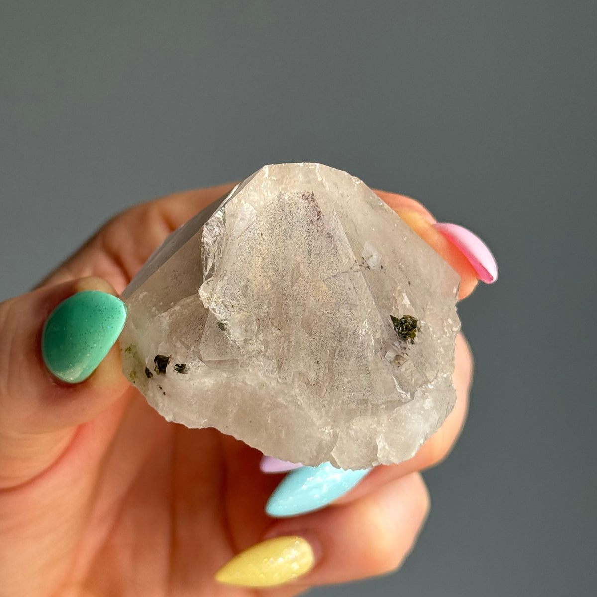 RARE Special Quartz with Lepidocrocite and Epidote Crystal Specimen – Wholehearted Crystal Creations