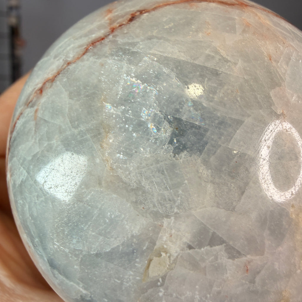 Blue Calcite Polished Sphere Specimen