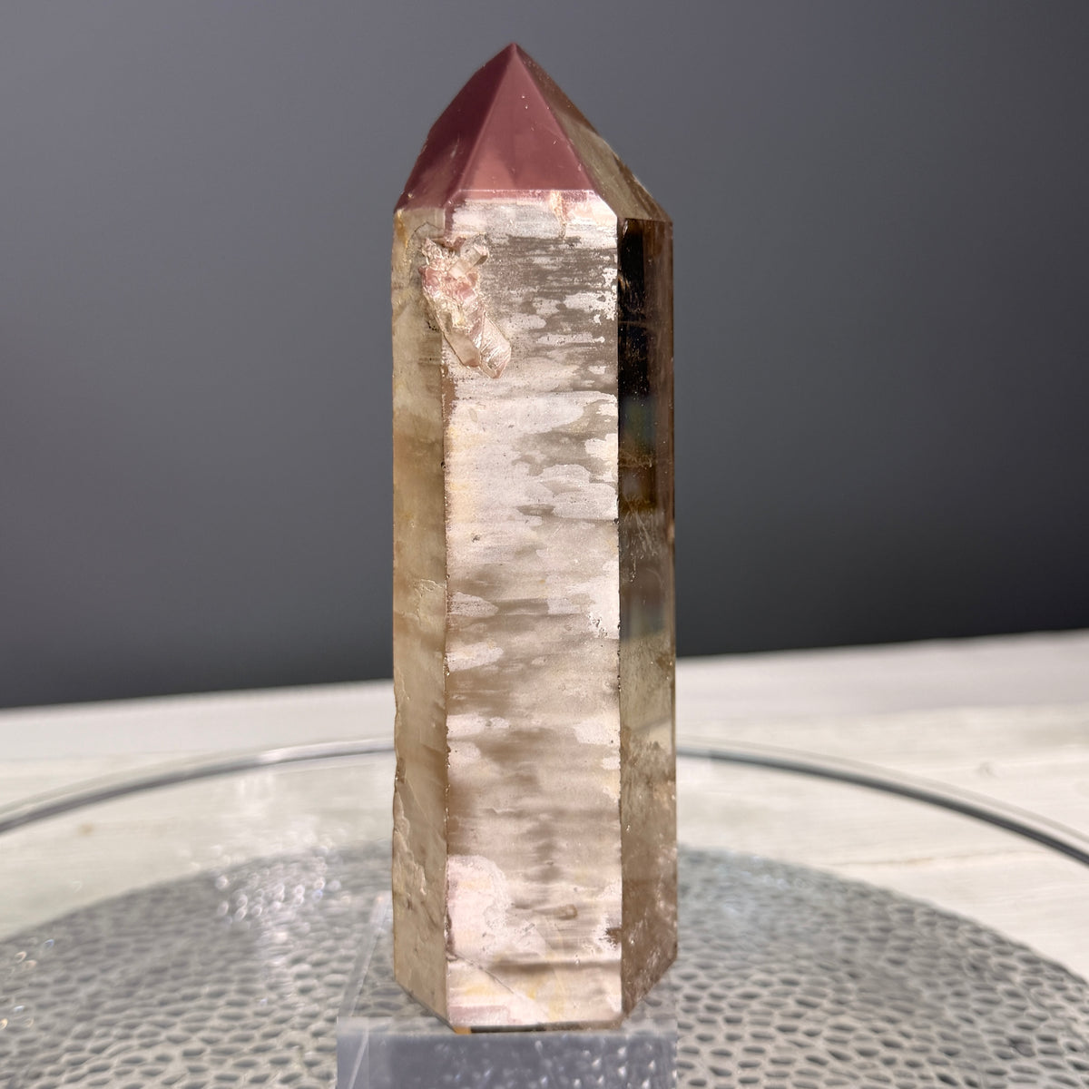 Pink Lithium Quartz (Rare) Crystal Tower Specimen PLQ#33 – Wholehearted Crystal Creations