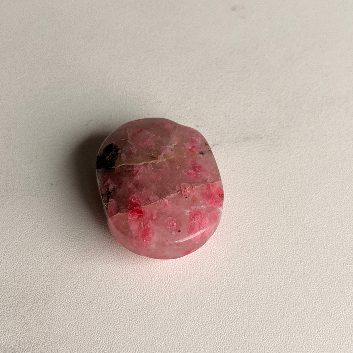 Rhodonite & Quartz Mini Palm Stone Crystal Specimen (R15) – Wholehearted Crystal Creations