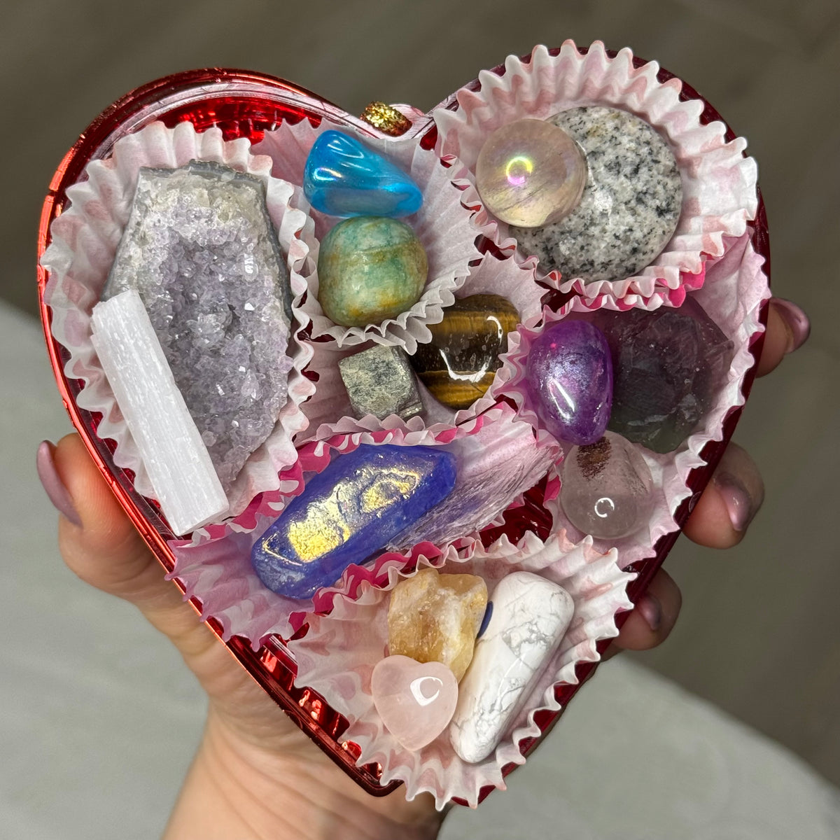 Heart Box of Crystals Valentine's Day Gift – Wholehearted Crystal Creations