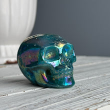 Titanium Aura Quartz Skull Carving Specimen (TA01)