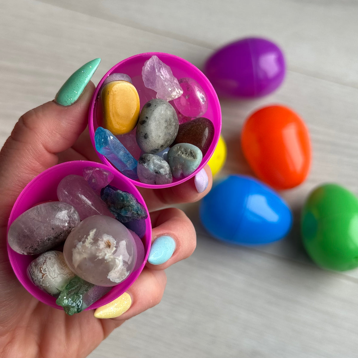 Crystal-Filled Easter Egg Scoopz – Wholehearted Crystal Creations