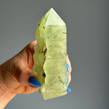 Botryoidal Prehnite (Raw) Tower Specimen