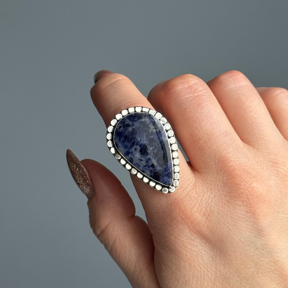 Sodalite Crystal Ring – Wholehearted Crystal Creations