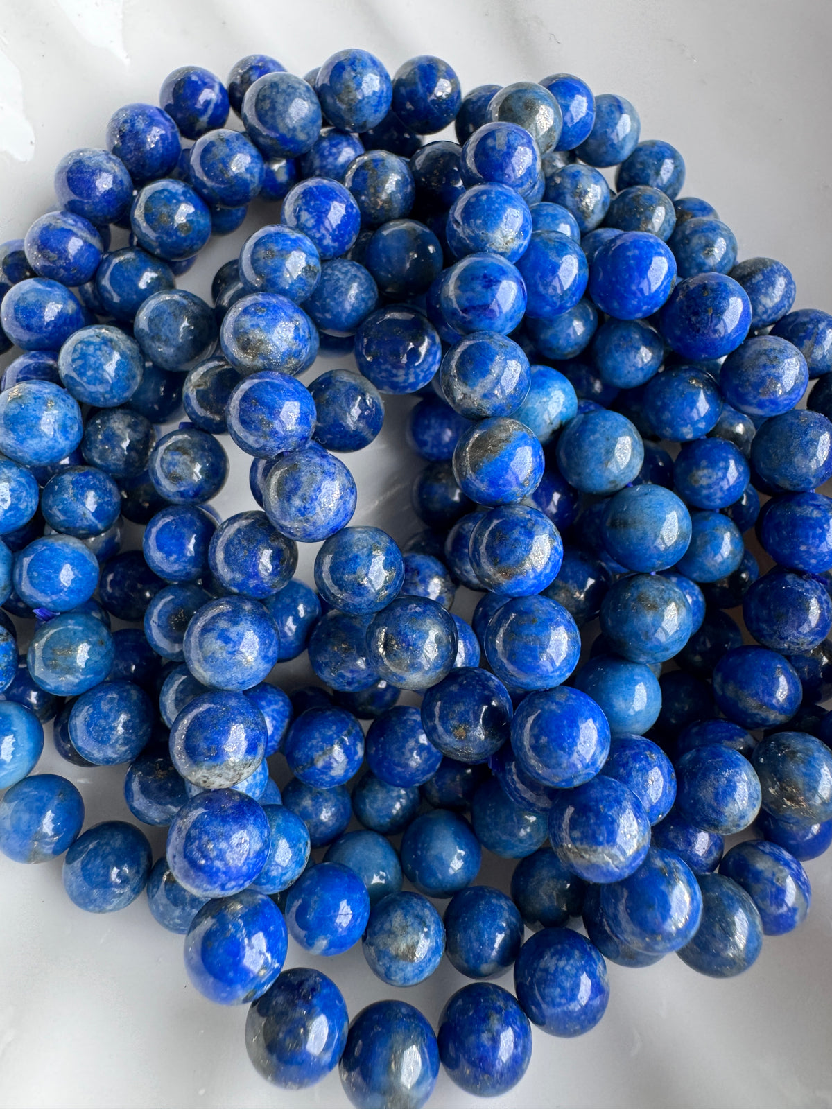 Lapis Lazuli Beaded Stretch Bracelet – Wholehearted Crystal Creations