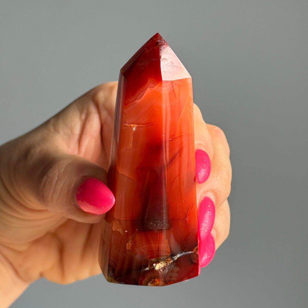 Carnelian Tower Crystal Specimen