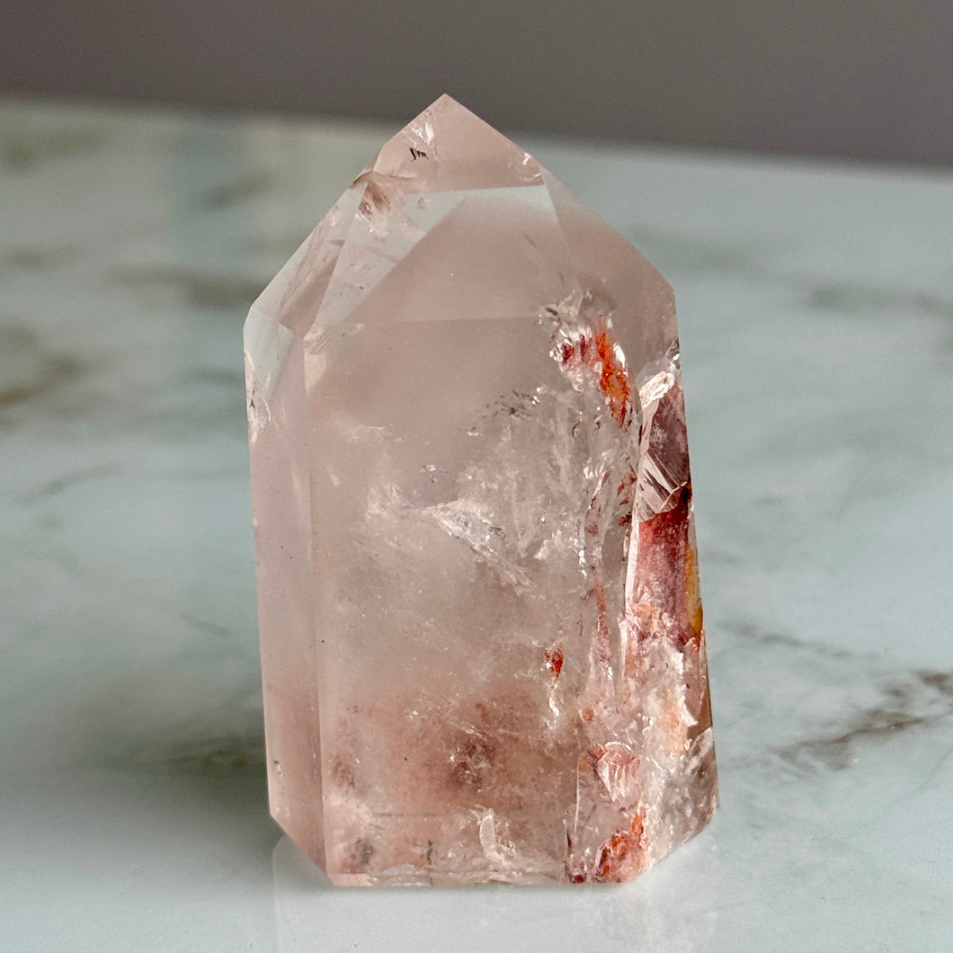 Pink Lithium Quartz (Rare) Crystal Tower Specimen PLQ#7