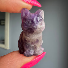 Amethyst Cat Carving Crystal Specimen