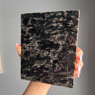 Polished Arfvedsonite Slab Crystal Specimen – Wholehearted Crystal Creations