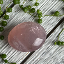 Rose Quartz Palm Stone Specimen (with Asterism)