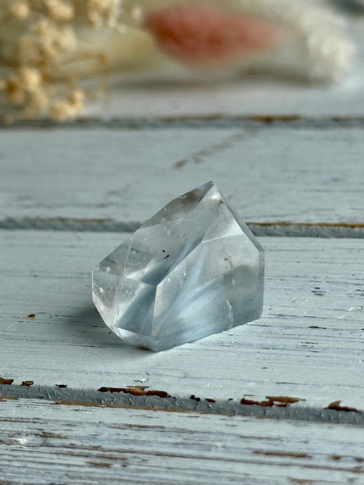Blue Tara Quartz Crystal Specimen – Wholehearted Crystal Creations