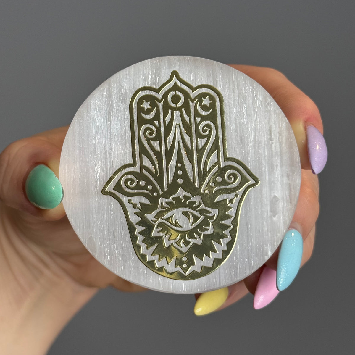 Selenite Cleansing + Charging Plate Disc