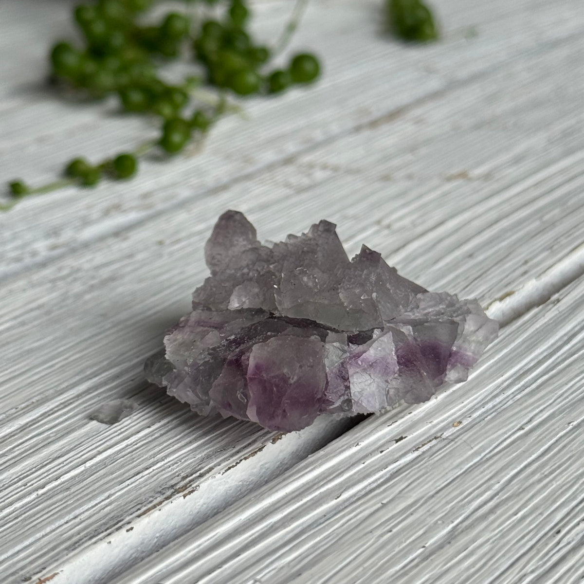 Etched Purple Fluorite Crystal Specimen – Wholehearted Crystal Creations