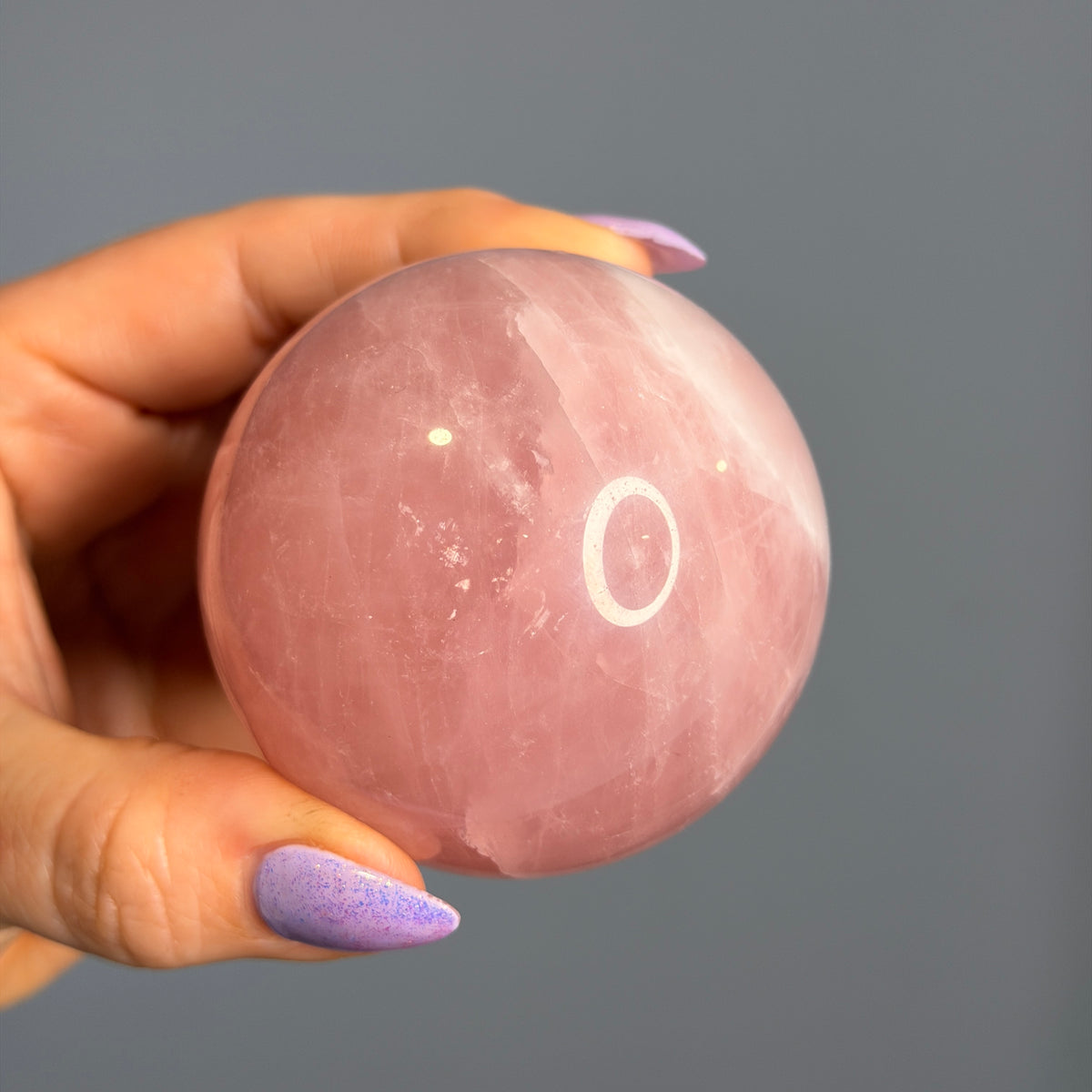 Rose Quartz Polished Sphere Specimen