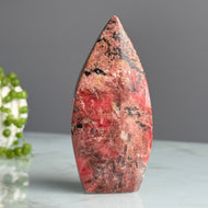 Rhodonite Flame Freeform Crystal Specimen – Wholehearted Crystal Creations