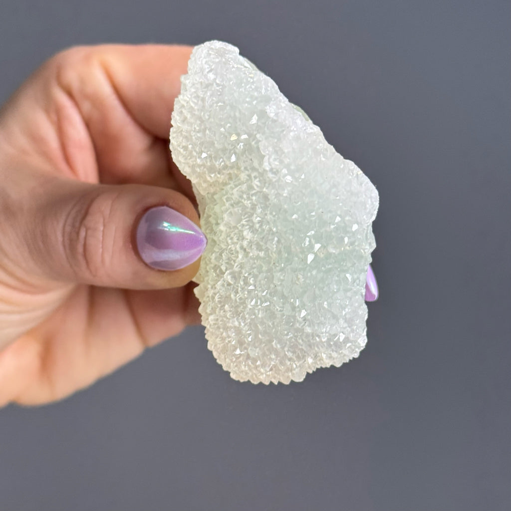 Green Sugar Fluorite Quartz Druzy Crystal Specimen – Wholehearted Crystal Creations