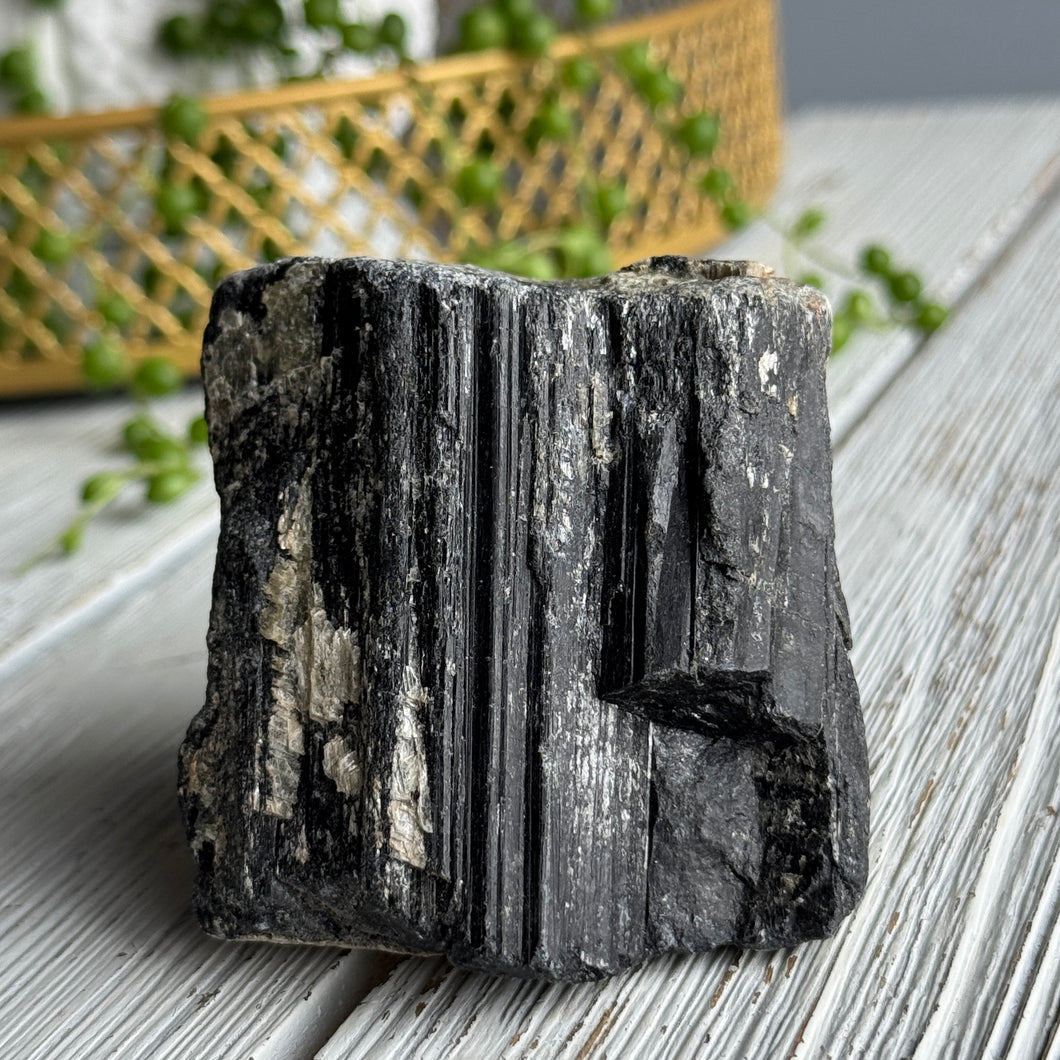 Black Tourmaline Raw Stone Specimen