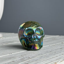 Titanium Aura Quartz Skull Carving Specimen (TA03)