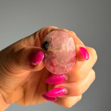 Rhodonite & Quartz Mini Palm Stone Crystal Specimen (R15)
