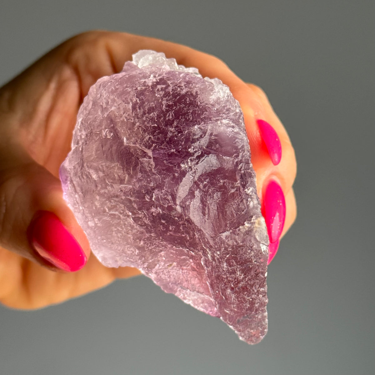 Etched Lavender Fluorite Crystal Specimen – Wholehearted Crystal Creations