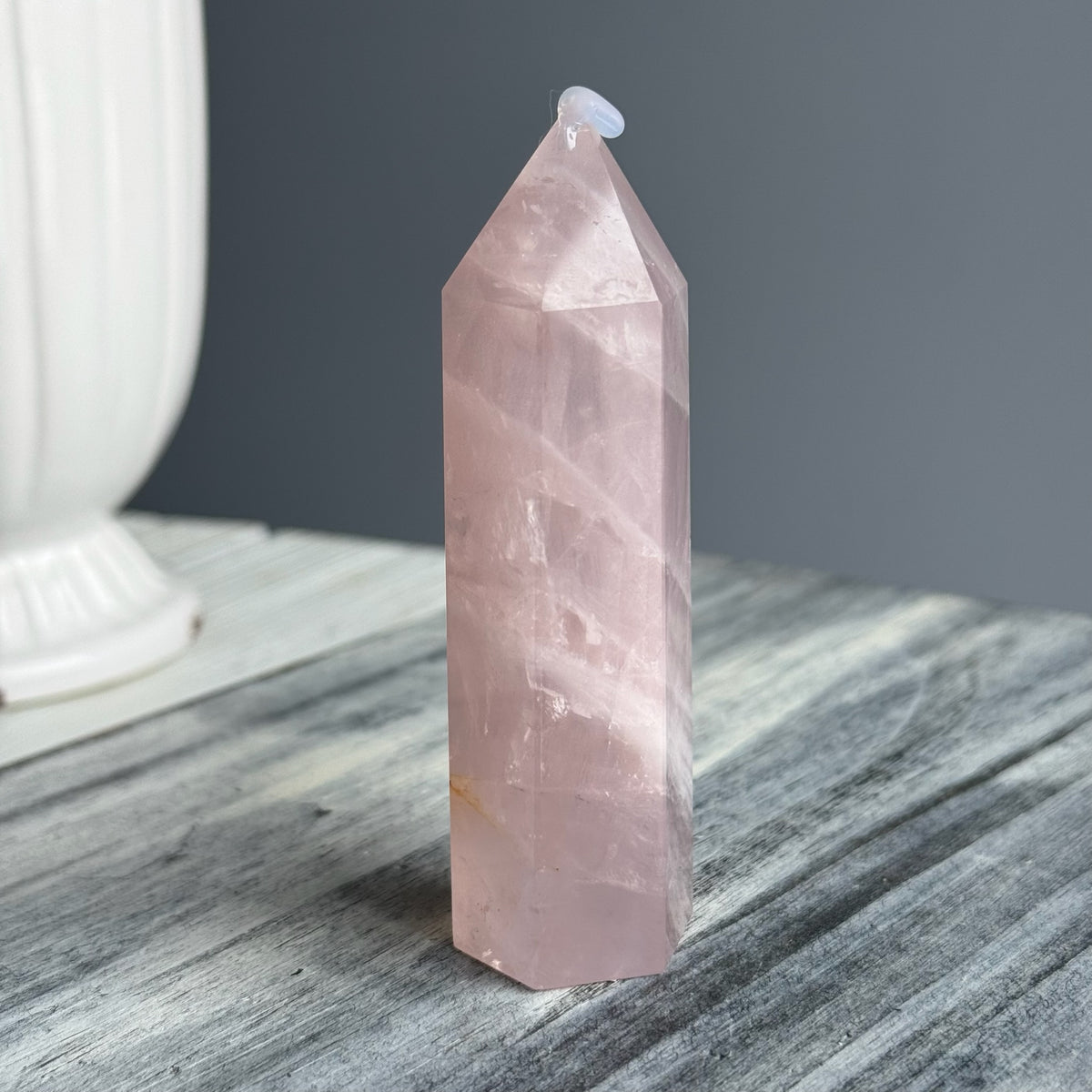 Blue Rose Quartz Tower Crystal Specimen – Wholehearted Crystal Creations