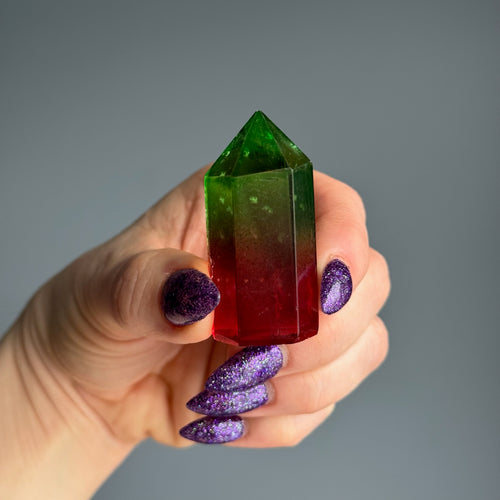 Aura Quartz Tower Crystal Specimen – Wholehearted Crystal Creations