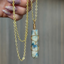K2 Jasper Wire Wrapped Crystal Necklace – Wholehearted Crystal Creations