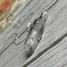 Blue Tara Quartz Wire Wrapped Crystal Necklace – Wholehearted Crystal Creations