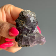 Purple Fluorite Cluster Crystal Specimen – Wholehearted Crystal Creations