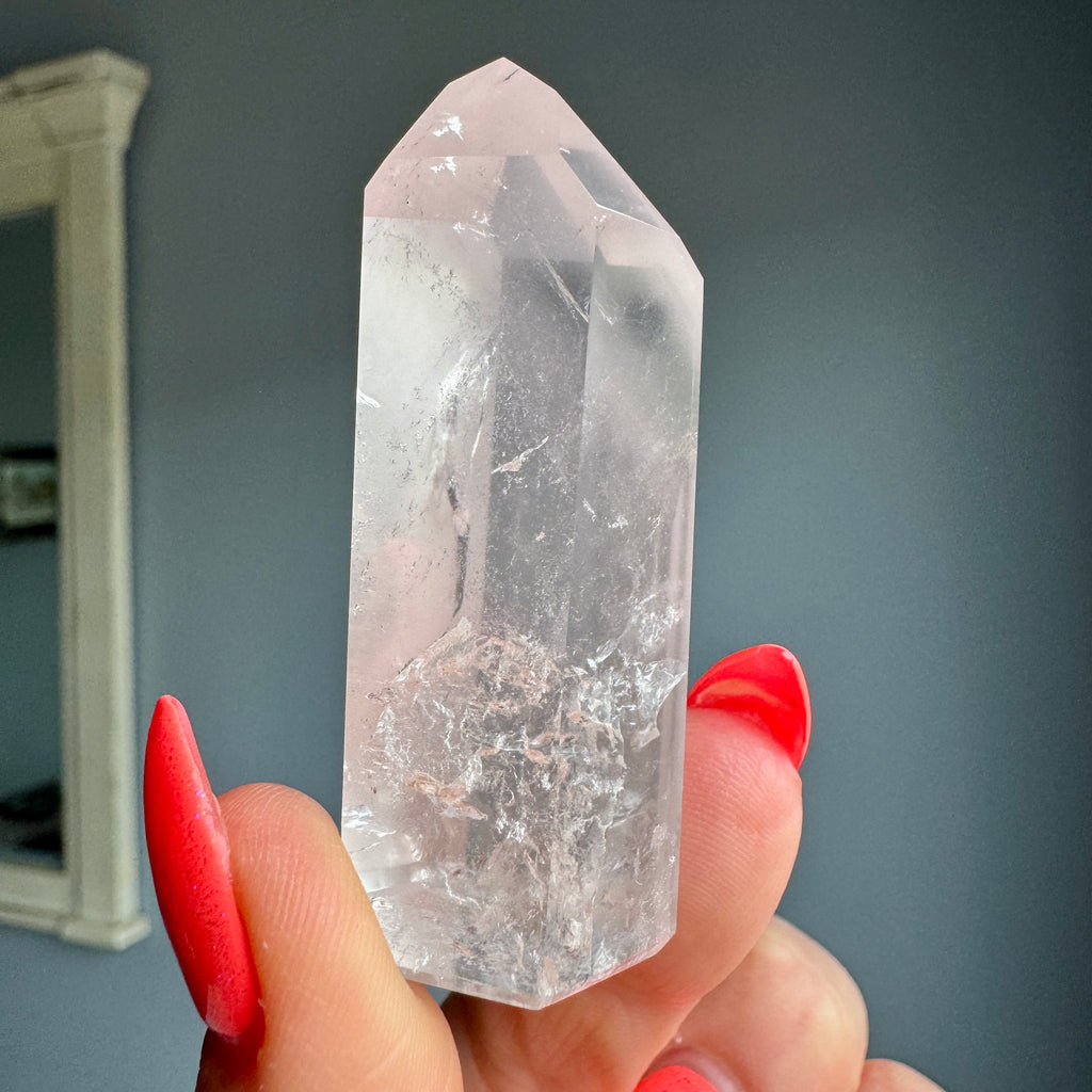Pink Lithium Quartz (Rare) Crystal Tower Specimen PLQ#3 – Wholehearted Crystal Creations