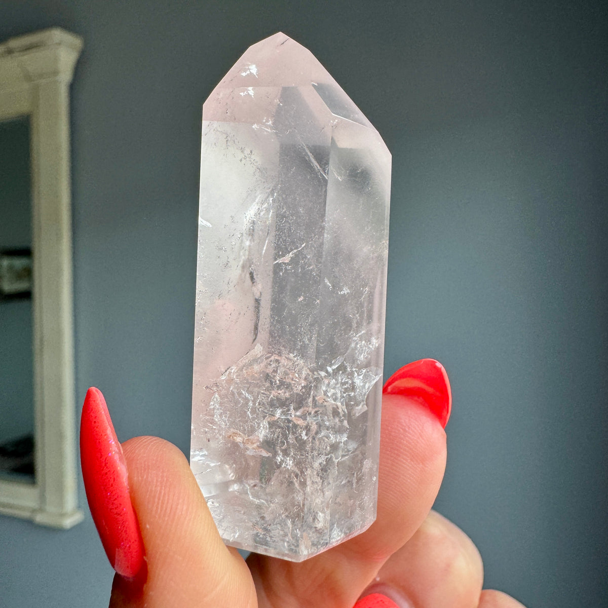 Pink Lithium Quartz (Rare) Crystal Tower Specimen PLQ#3 – Wholehearted Crystal Creations