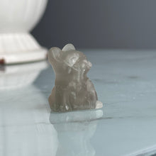 Green Fluorite Dog Crystal Carving Specimen
